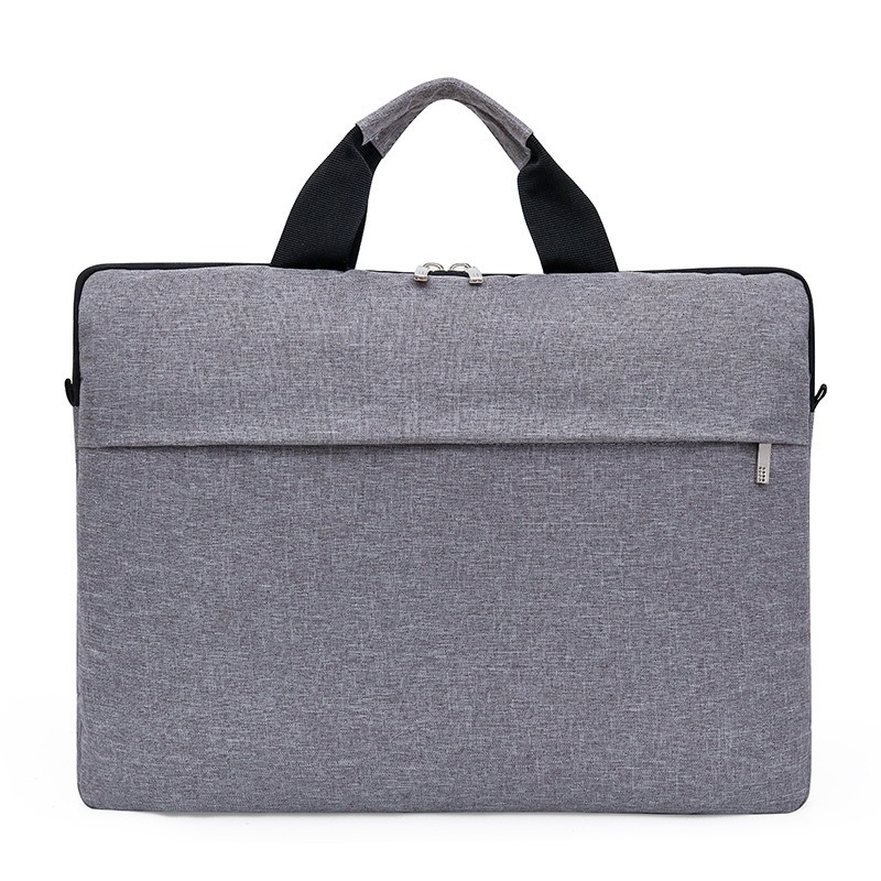Ultradunne laptoptas 13/14 inch heren schokbestendige schoudertas voering notebooktas casual eenvoudig grote capaciteit grote laptoptas
