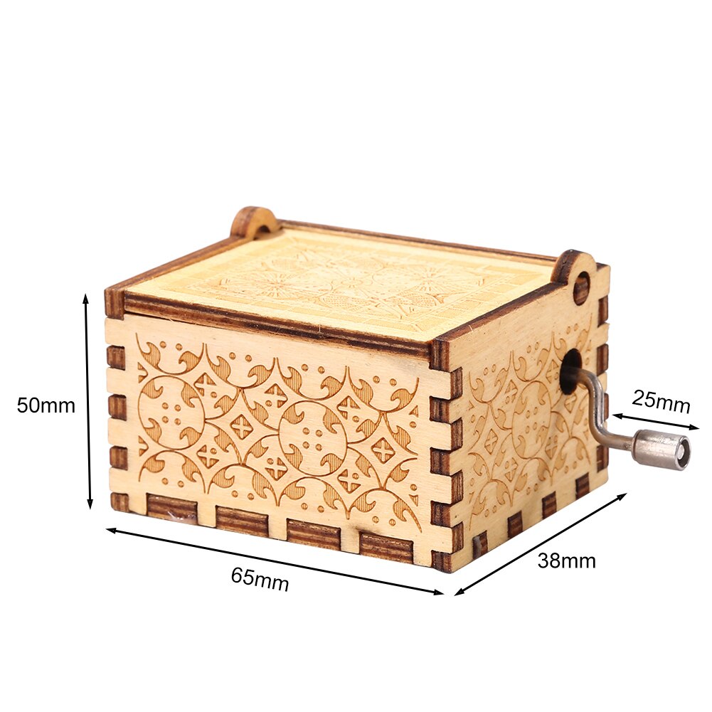 Classic Rotating Dancer Hand Crank Musical Boxes Romantic Classic Piano Model Dancing Ballerina Music Box Birthday Wedding: C 65x50x38mm