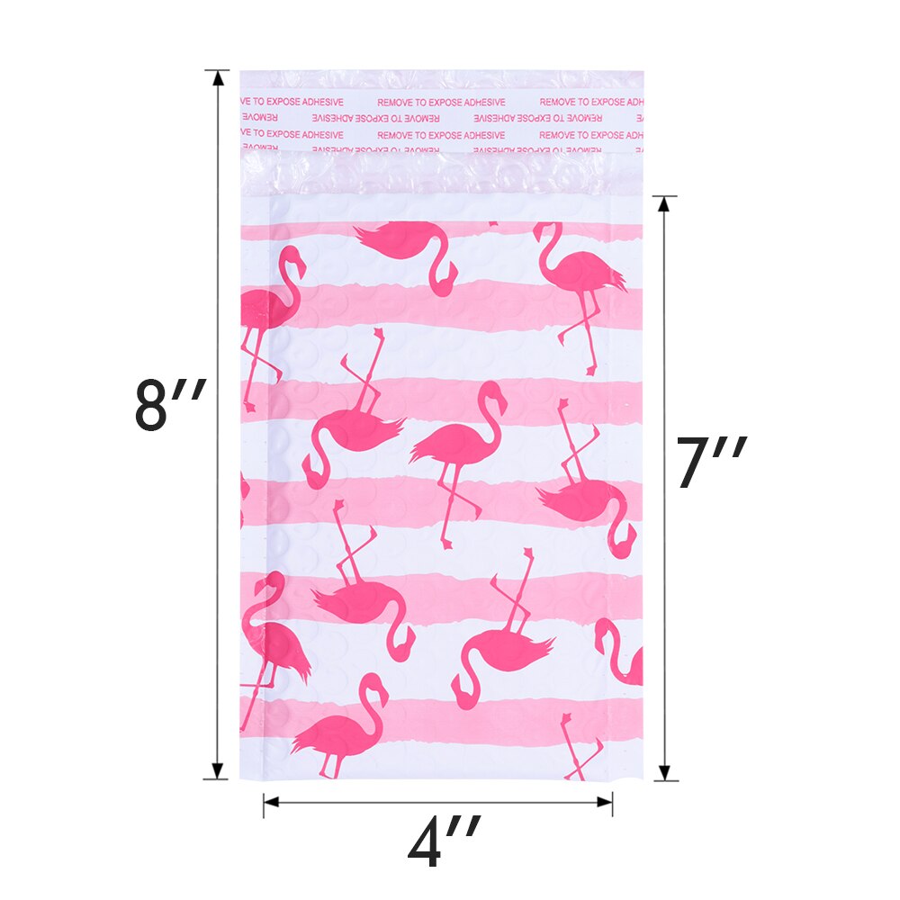 Sobres con estampado de flamencos para correo Postal, paquete de 10 Uds. Estampado original