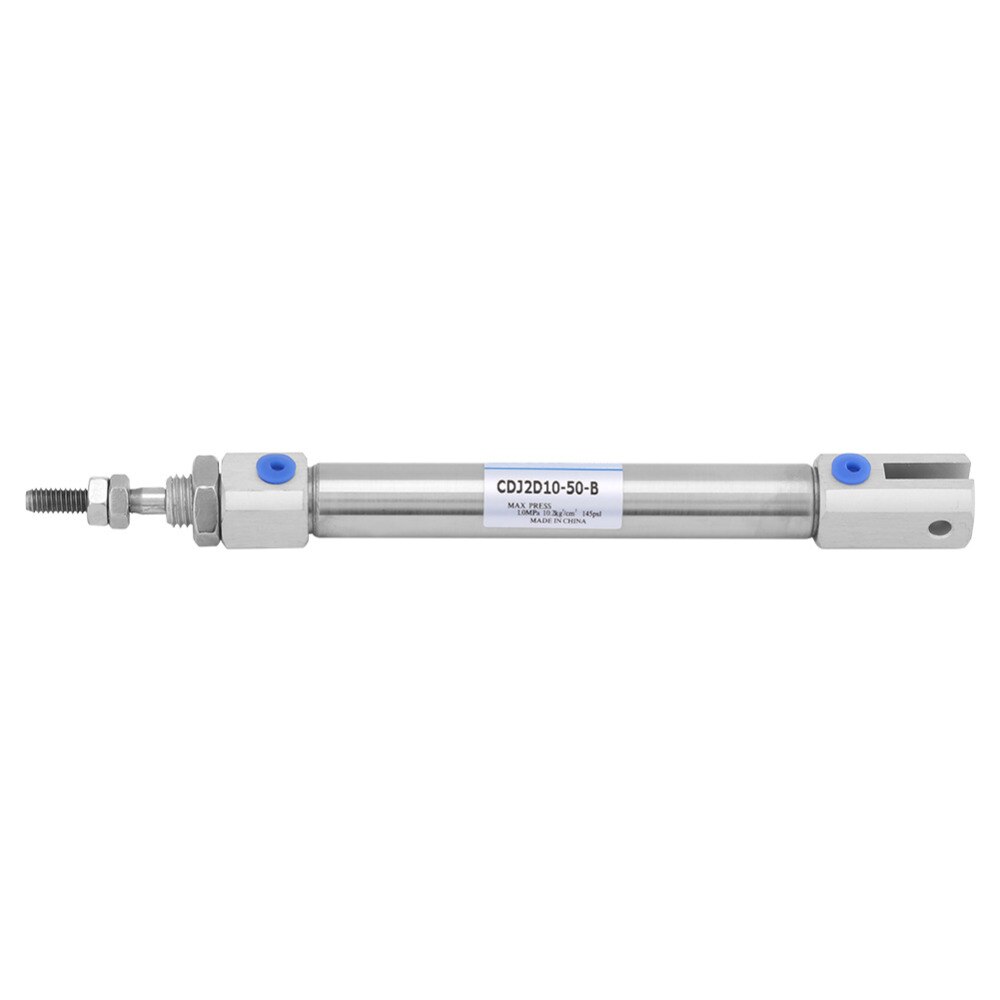 1pc Mini Stainless Steel Dual Acting Stoke 50mm / 2inch Air Pneumatic Cylinder imum 1Mpa