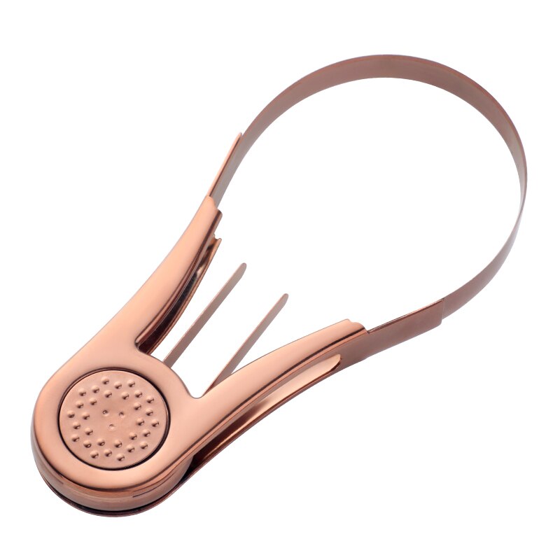 Neue Stilvolle edelstahl Mango Splitter Cutter Obst samen entferner Gerät Pfirsich Schneidemaschine Küche Gerät Metall servieren werkzeuge: Rosegold