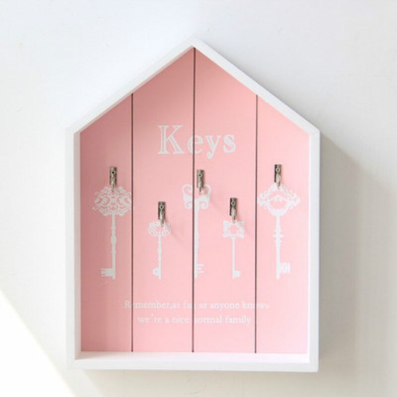 Cajas de madera de estilo nórdico para colgar llaves en la pared artículos diversos estante para organización de la sala de estar decoración de la pared del hogar: 6