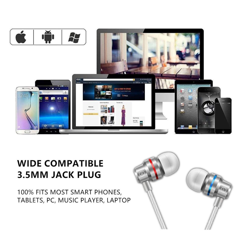 In-Ear Wired Oortelefoon 3.5Mm Oordopjes Koptelefoon Muziek Sport Gaming Headset Met Microfoon Voor Iphone Xiaomi Samsung Huawei stereo