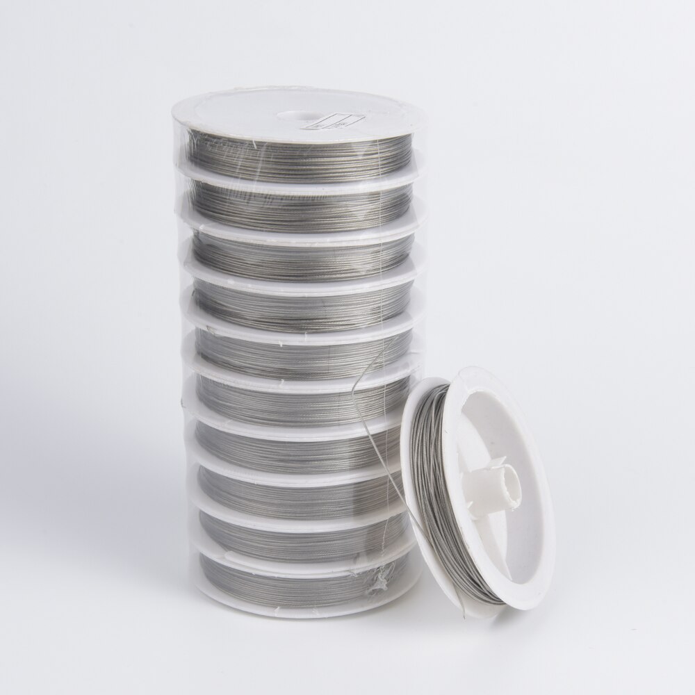 1Roll/Lot 0.3-0.8mm Stainless Steel Tiger Tail Beading Wire For Jewelry Making Finding Accessories