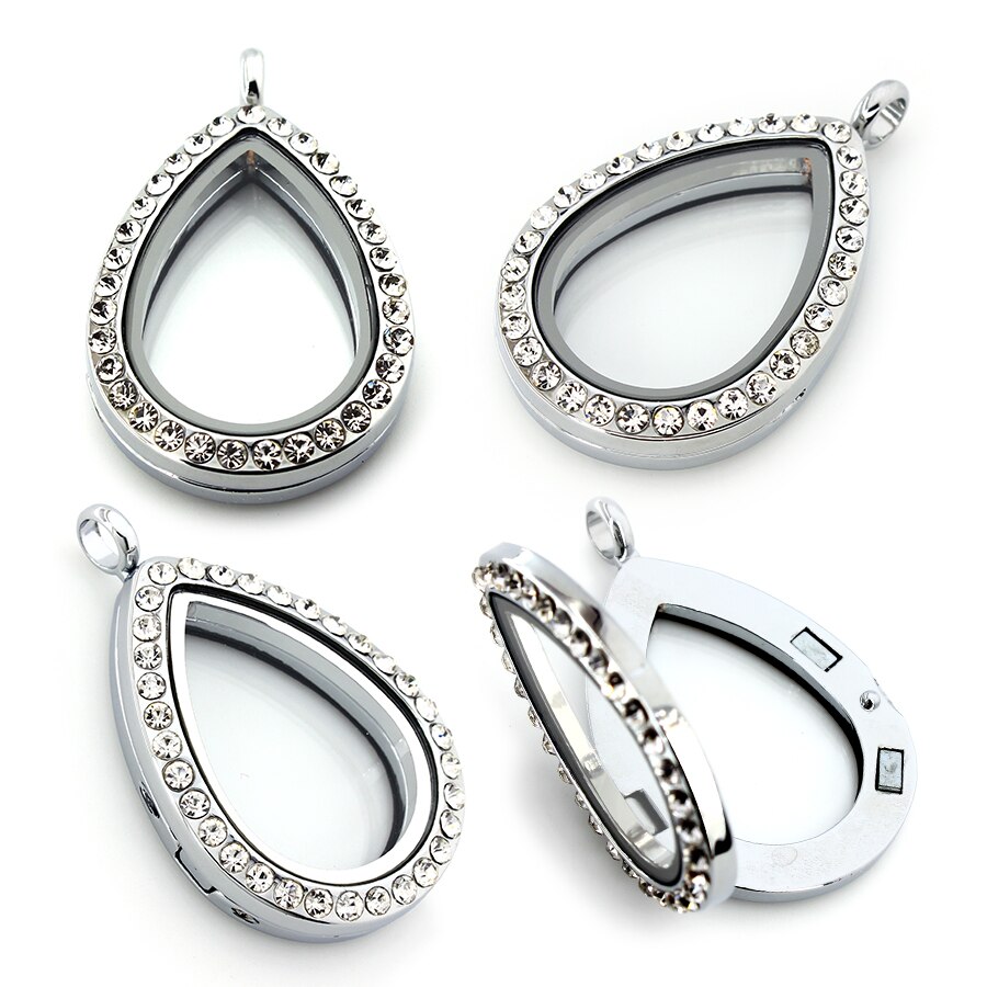 Medallón de cristal flotante para mujer, colgante de cristal con recuerdo de vida, fabricación de joyería, accesorios para , 1 unidad