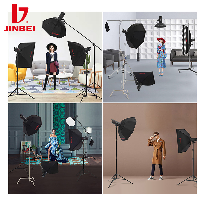 JINBEI M950 Achteckige Softbox mit Bowens montieren 95CM Studio Strobe Blitz-Kasten Reflektierende Beleuchtung Diffusor Fotografie Ausrügestochen