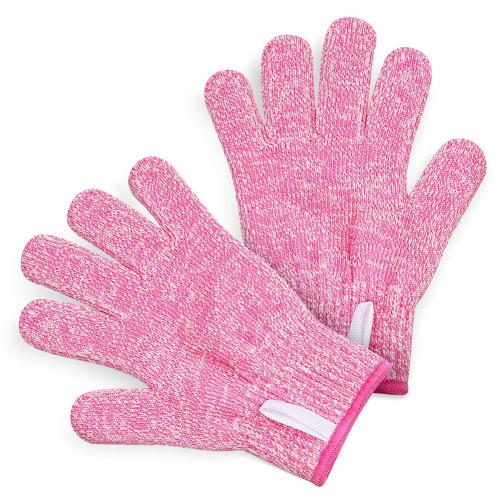 1 Pair Anti Cut Gloves Red Food Grade For Kitchen HPPE EN388 Level 5 ANSI Working protective Gloves Cut Resistant Gloves: Pink