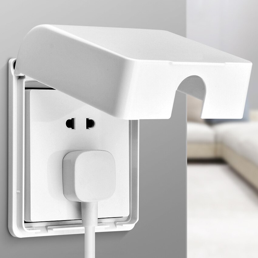 Paste Type Switch Socket Protective Box Wall Mounted Socket Switches Waterproof Cover Transparent Boxes For Household Bathroom