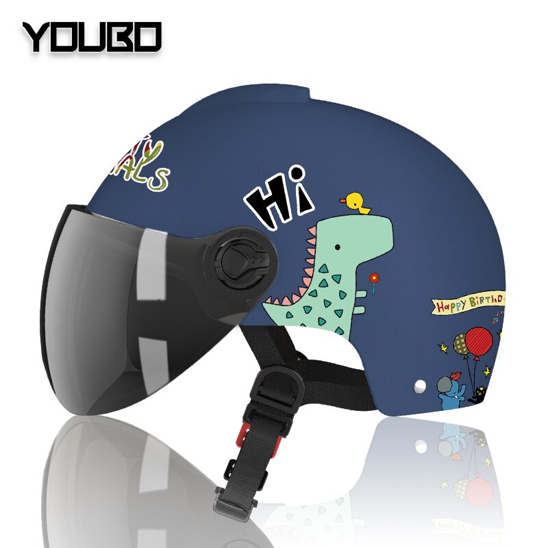 Children&#39;s Electric Motorcycle Helmet Men Women Children Summer Seasons Sunscreen General Full Face Helmet: 8