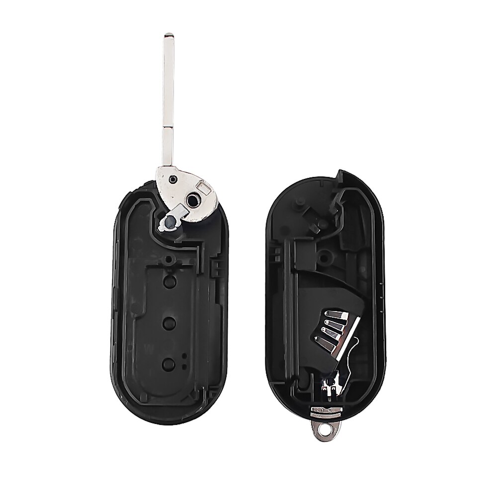 KEYYOU Auto Schlüssel Ersatz Für FIAT 500 Panda Punto Bravo Ducato Stilo mit 3 Taste Fall Fob SIP22 Klinge Folding auto Schlüssel Shell