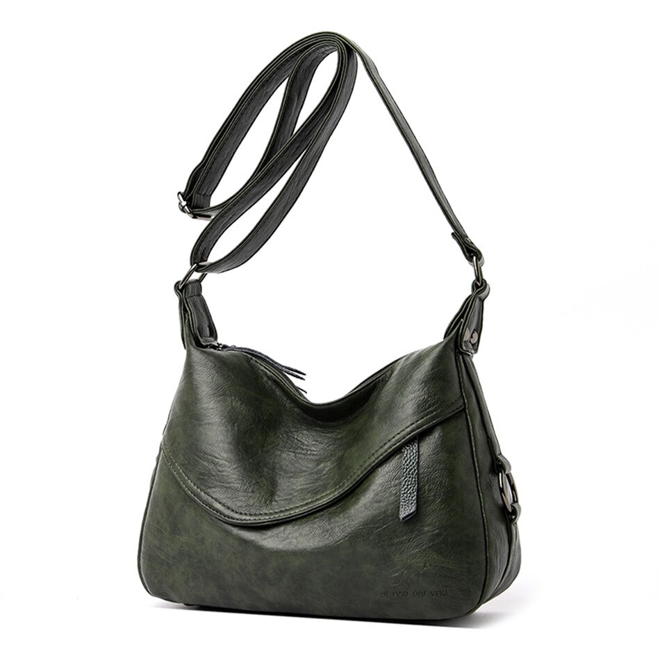 Bolso bandolera de lujo para mujer, bolsos de para mujer, bandolera pequeña para mujer, bandolera de cuero, bolsos de mano para mujer: ArmyGreen