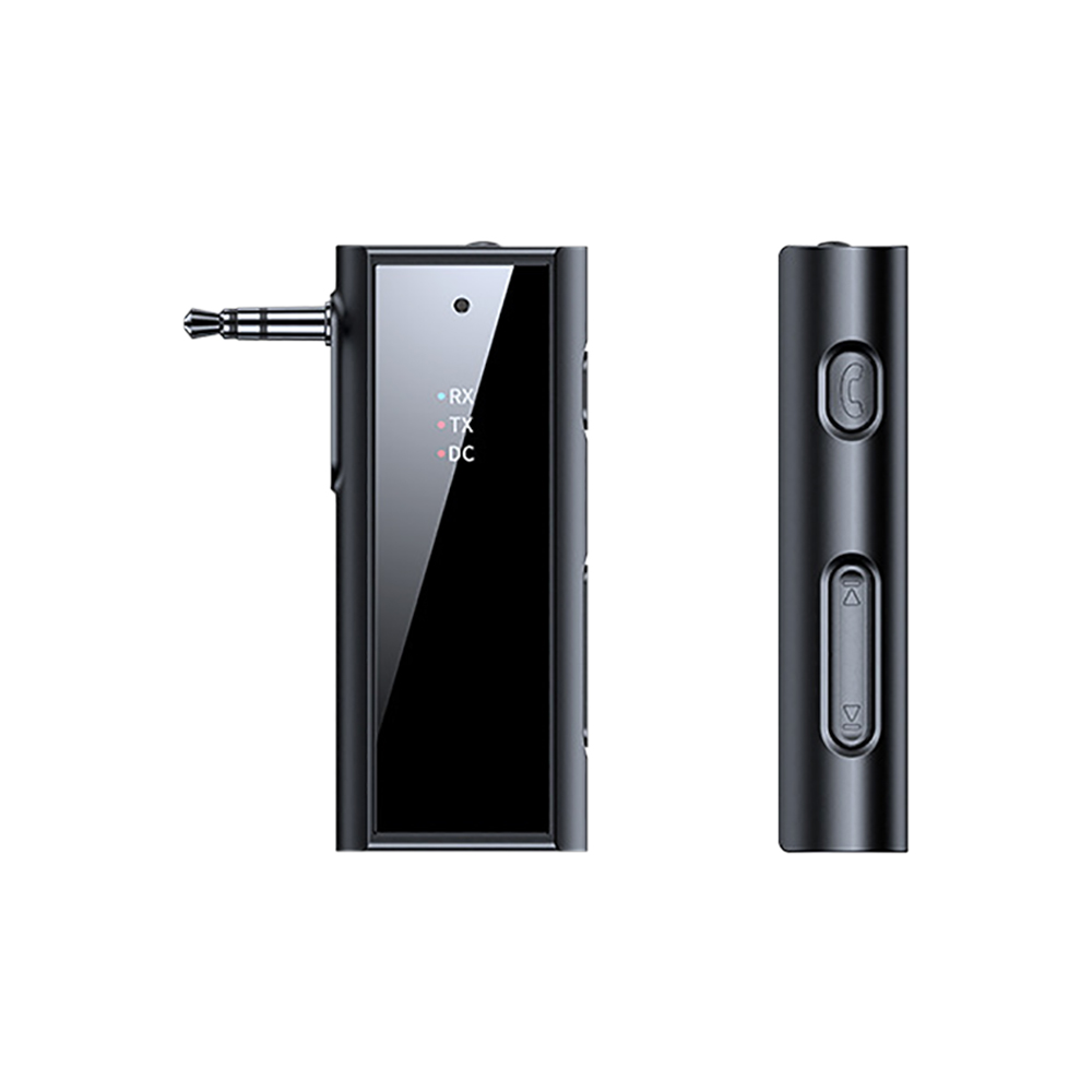 1pc bluetooth 5.1 lähetin-vastaanotin 3.5mm aux auton bluetooth-audiosovitin auton äänentoistoon musiikki aux handsfree-kuulokkeisiin