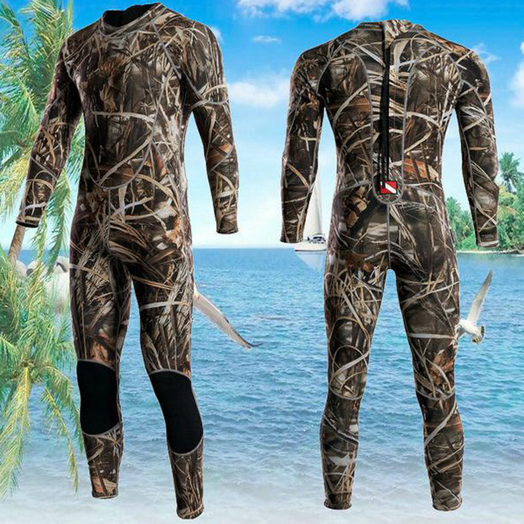 Heren 3Mm Volledige Wetsuit Terug Zip Lange Mouw Surfen Duikpak Voor Water Sport-Diverse Maten