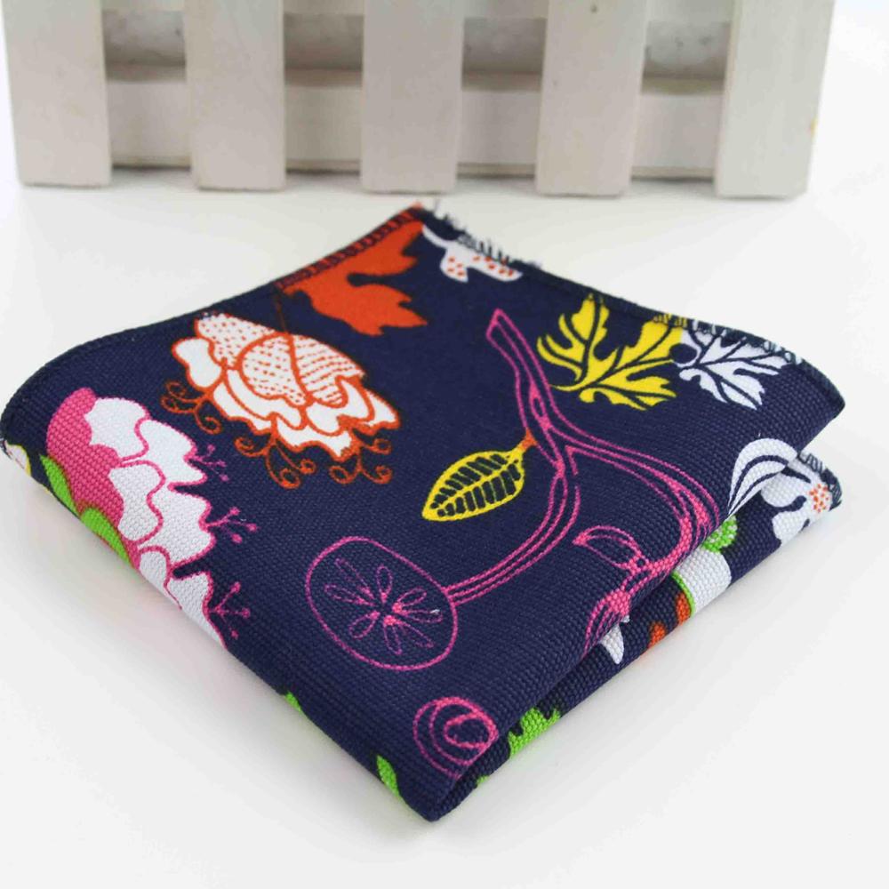 Mouchoirs En Coton Carrés 25x25cm - Motif Imprimé Pour Homme, Business Ou Décontracté - Idéal Mariage, Cérémonie