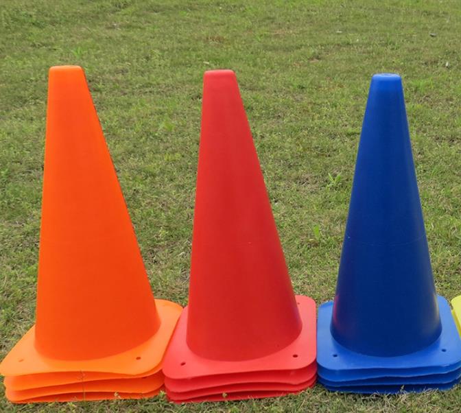 Football 32cm logo bucket obstacle basketball training equipment Taekwondo training traffic ice cream bucket 12 inches