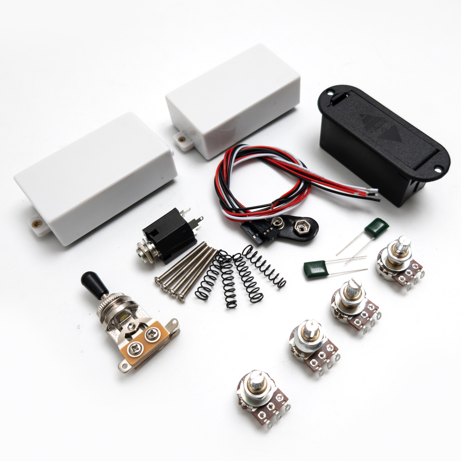 HH – micro actif blanc 81 85, ensemble de micros Humbucker pour guitare électrique, Pots à arbre court et câblage, Accessoires de guitare: Bourgogne