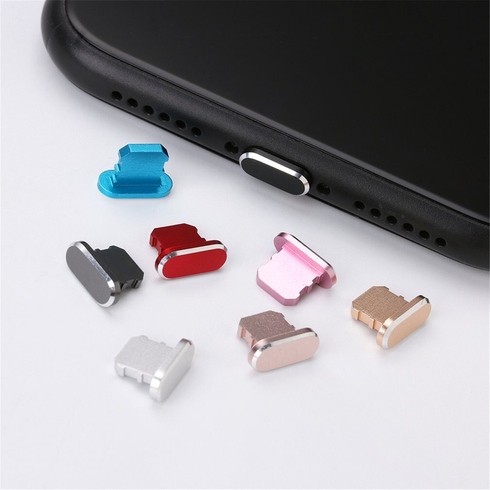 Cubierta de Metal Anti-polvo para iPhone X XR Max 8 7 6S Plus, accesorios para teléfono móvil