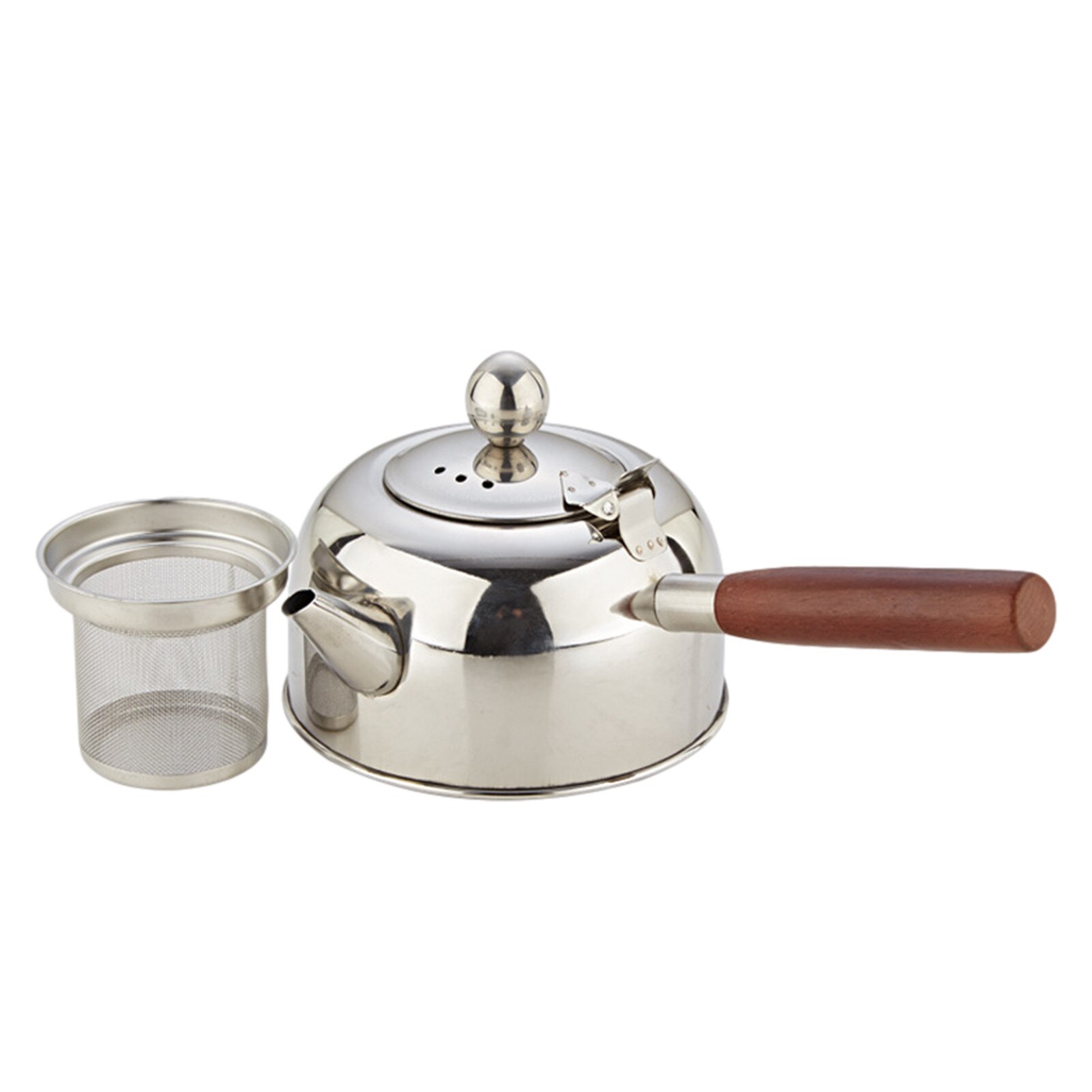 500/680Ml Heat-resistant Tea Kettle Stainless Steel Teapot With Wooden Handle Boiling Tea Kettle Coffee Pot Puer Kettle: C680ML