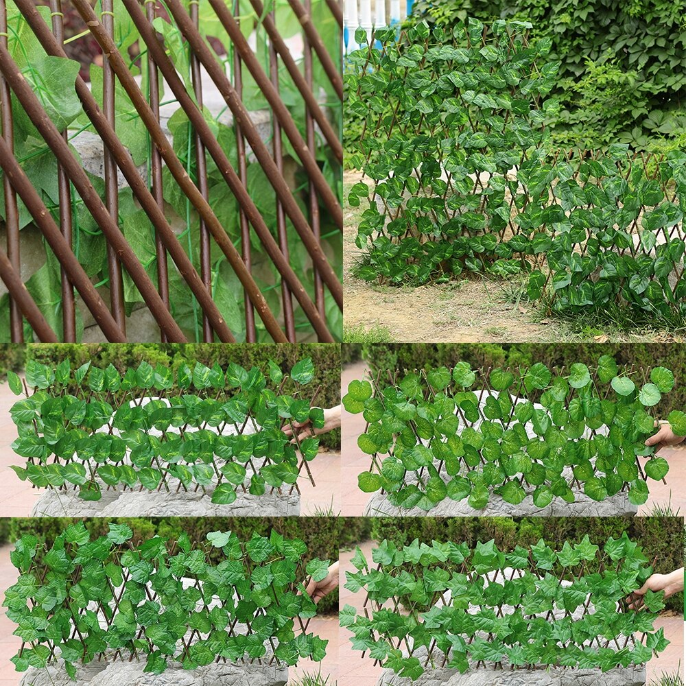 Retractable Fence UV-proof Garden Yard Screening Wall Artificial Hedge