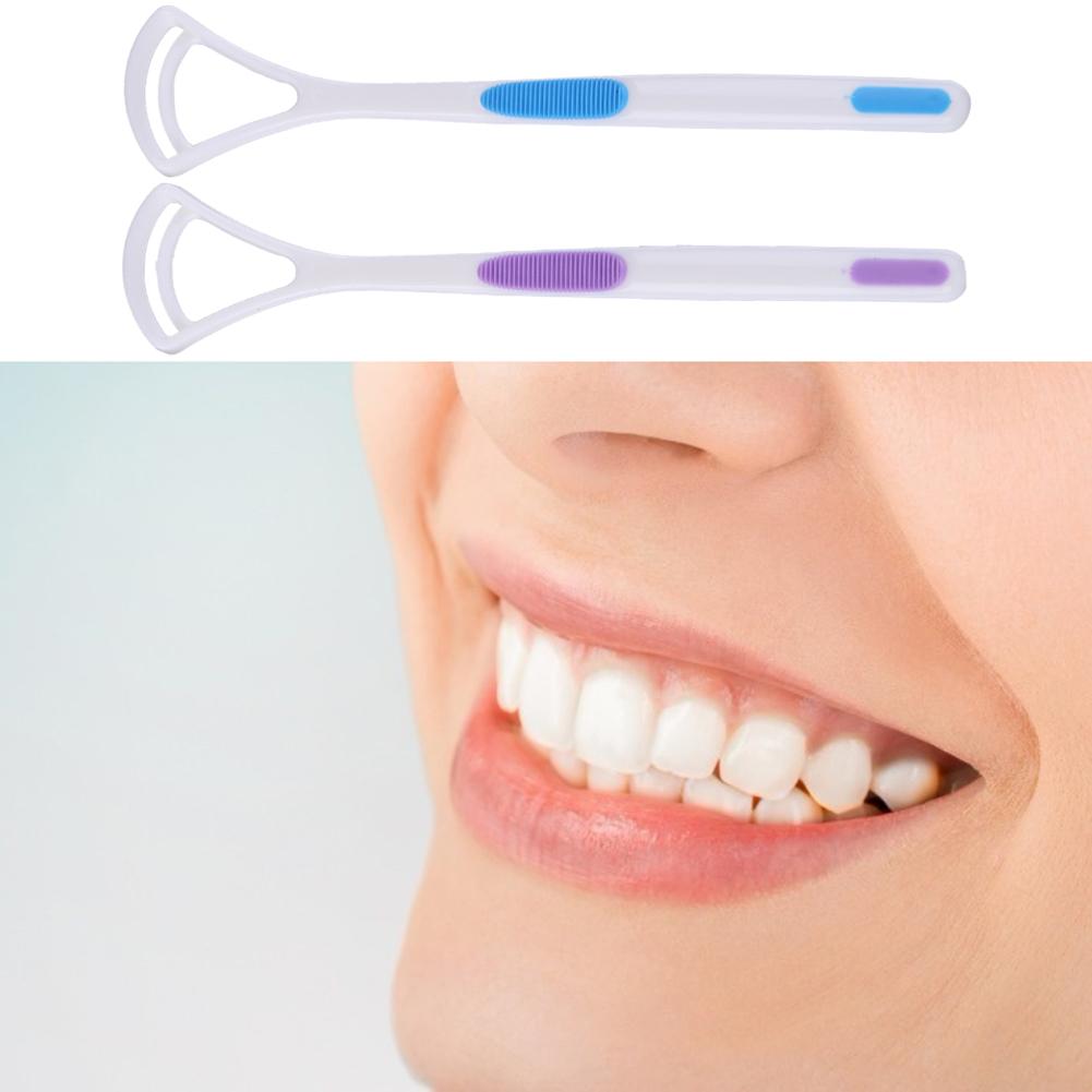 1/2PCS Tongue Cleaner Scraper Cleaning Tongue Brush Tongue Scraper for Oral Care Hygiene Keep Fresh Breath Tongue Clean Tool