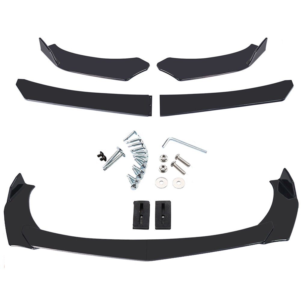 Car Universal Front Bumper Lip Body Kit Spoiler Splitter