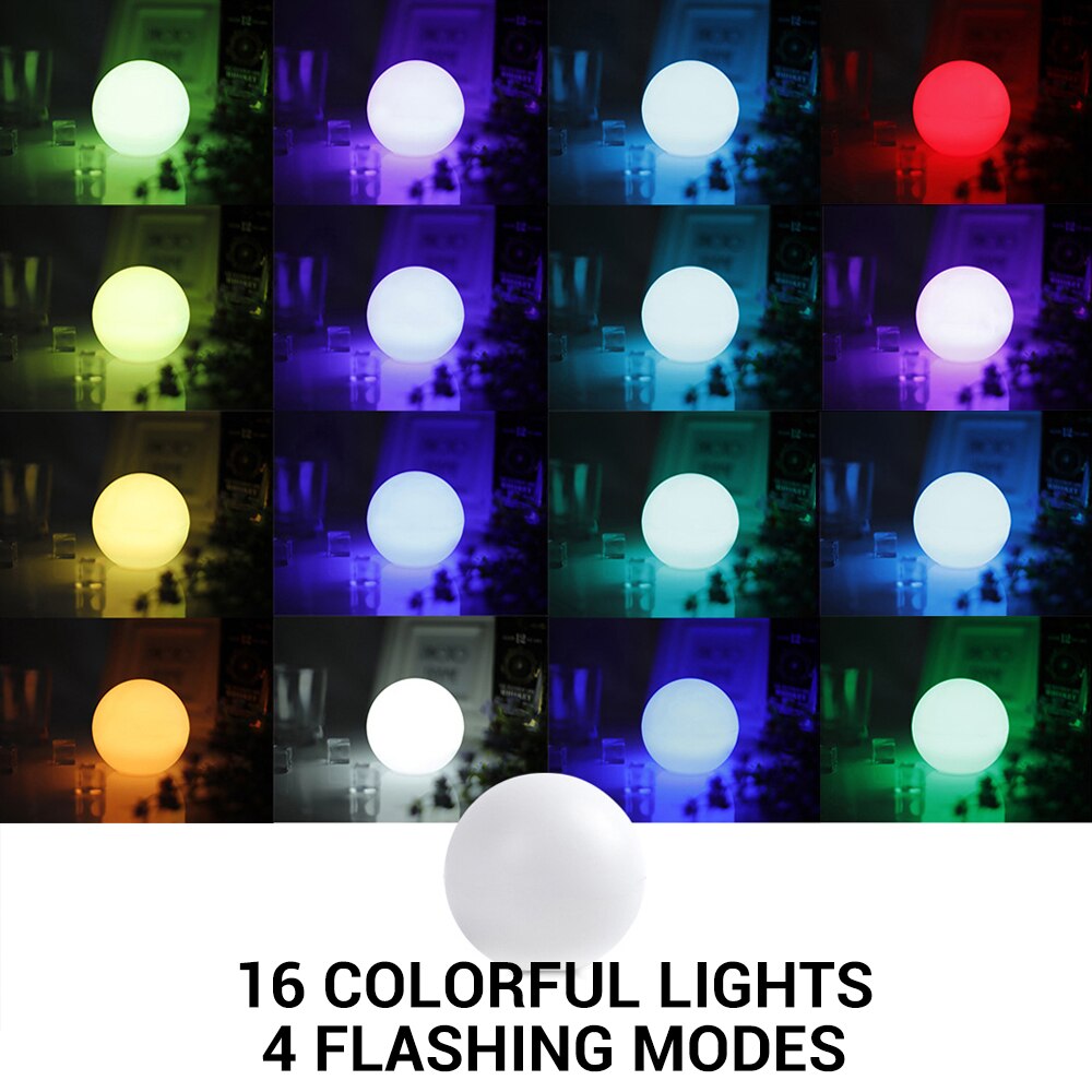 Boruit Rgb Led Waterdichte Tuin Bal Licht Outdoor Gazon Lampen Christmas Party Landschap Zwembad Drijvende Verlichting