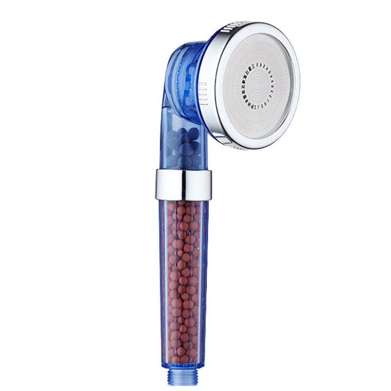 Douchekop Badkamer Anion Filter Douche Spa Beauty Nozzle Waterbesparing Badkamer Anion Douchekop: Blauw