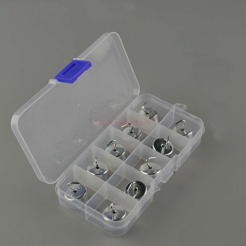 Código de gancho de Metal, 20g × 10, instrumento de equipo de mecánica para experimentos de exploración física, escuela secundaria primaria