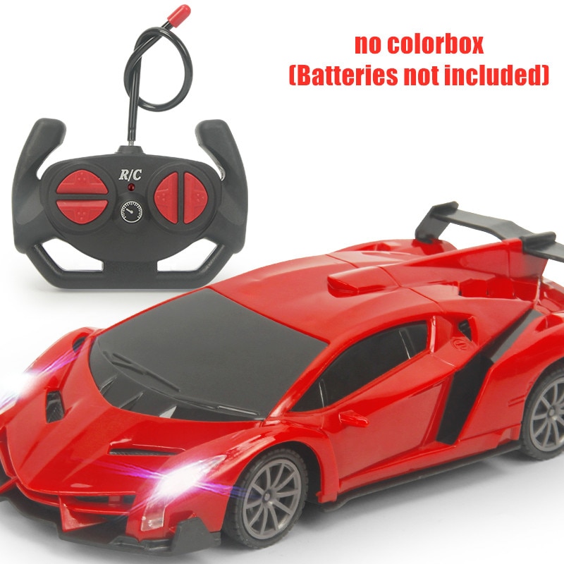 RC Car Racing Police 1:24 Model Kids Xmas Birthday Light Electric Carro Juguetes Chidlren Toys Remote Control Car for Boys: LamboRed-nobox