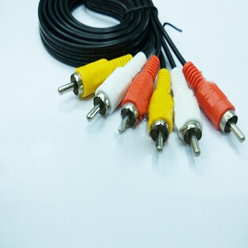 3 RCA Mannelijk naar 3 RCA Male Audio Kabel DVD AV Kabel 1.5 M