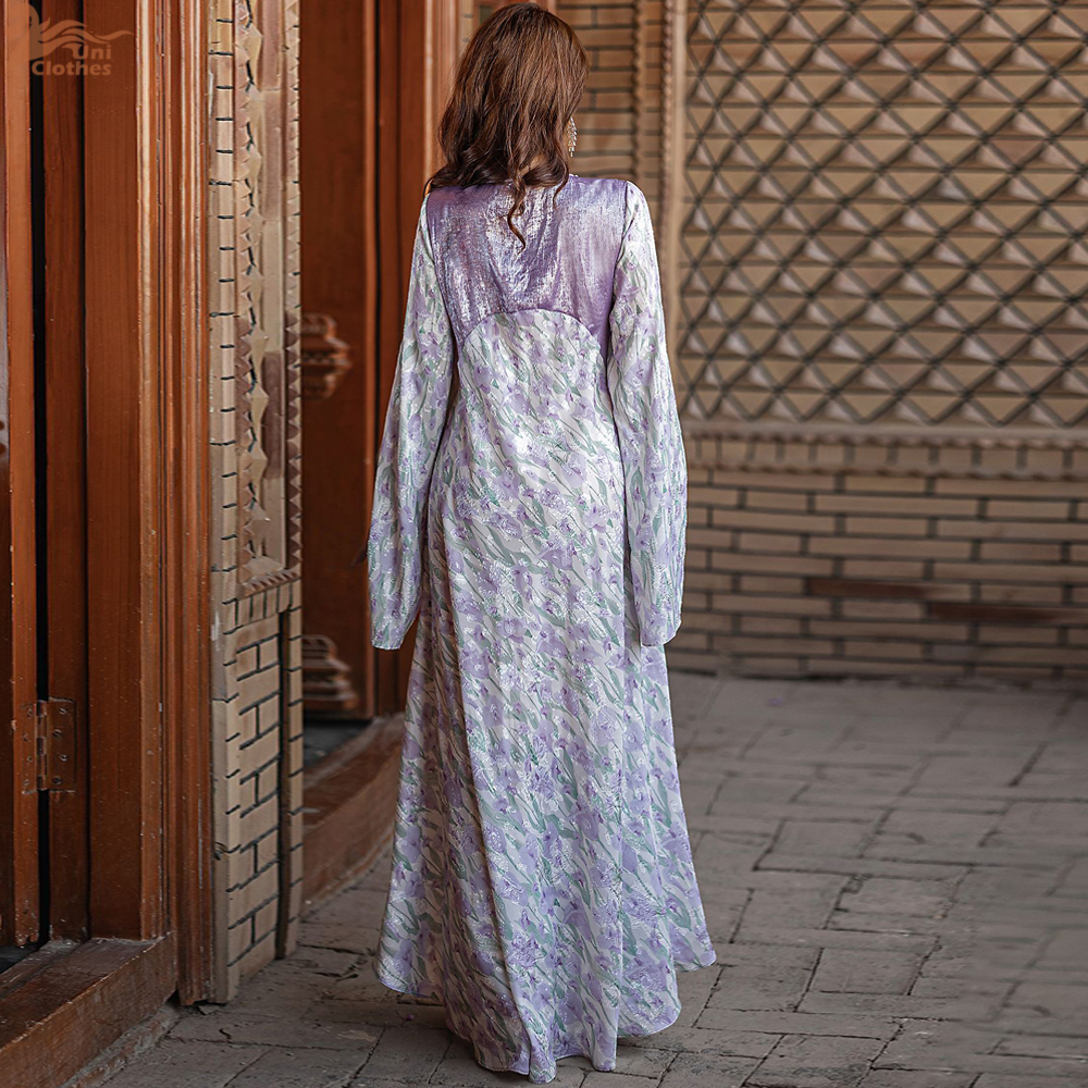 Ramadan Eid Djellaba Diamonds Abaya Dubai Kaftan Women Muslim Evening Party Dress Turkey Caftan Femme Robe Vestidos Gown