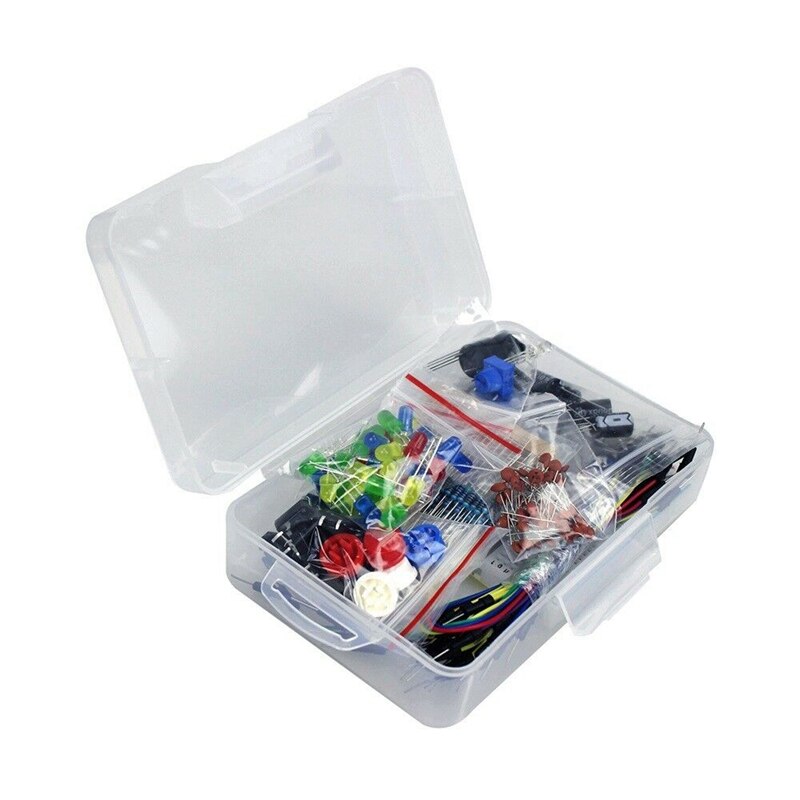 Startsæt modstand led kondensator breadboard modstand buzzer til arduino