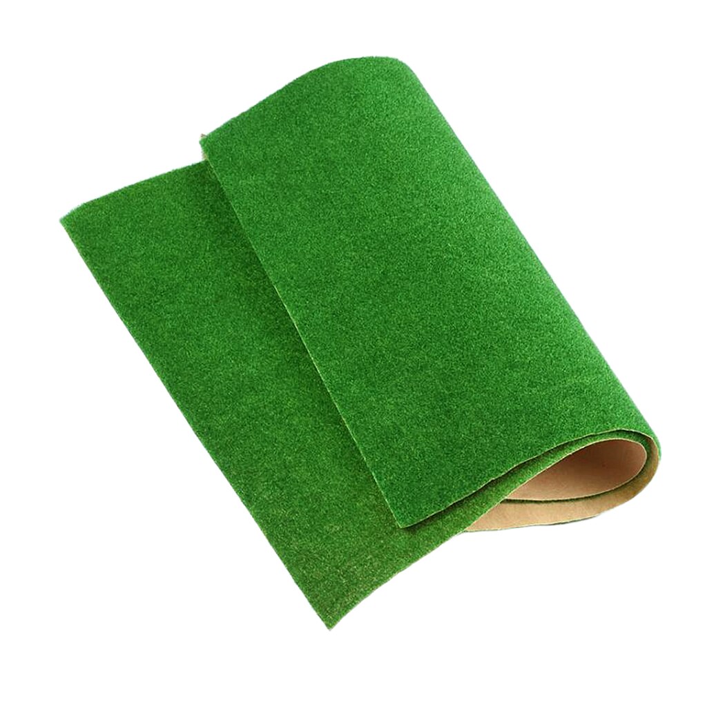 MagiDeal 5Pcs Micro Artificial Turf Grass Lawn Grassland Model Miniature for DIY Layout Model Building Sand Landscape Scenery: Dark Green