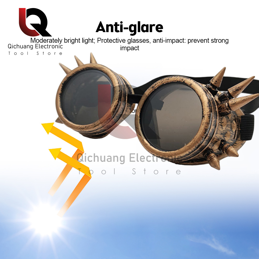 Sunglasses Vintage Style Steampunk Goggles Welding Punk Glasses Cosplay Personalization Four Colors Glasses