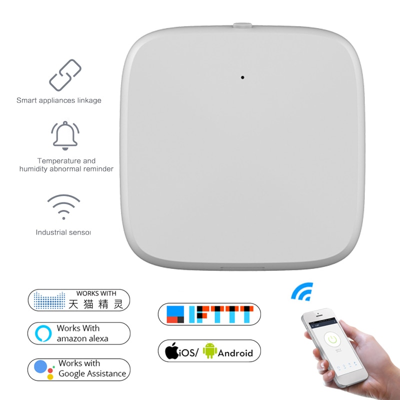 Tuya smart lufttryk temperatur fugtighed miljøsensor smart kontrol via smart home app zigbee-forbindelse