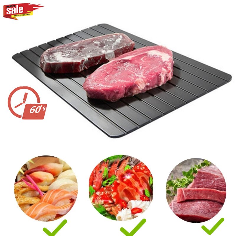 Snelle Ontdooien Lade Dooi Bevroren Voedsel Vlees Fruit Quick Ontdooien Plaat Board Ontdooien Keuken Gadget Tool