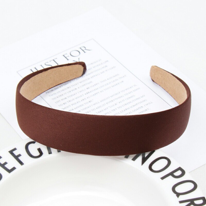 1PC Plastic Canvas Wide Headband Hair Band Headwear Solid Hair Accessories For Women: 8