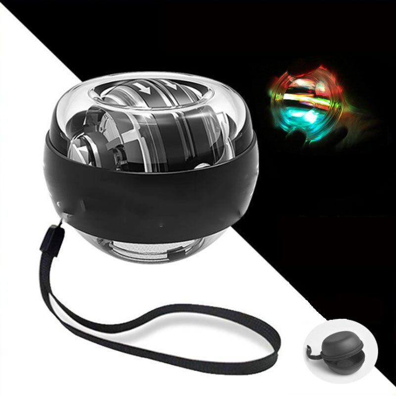 Energie Handgelenk Ball Drehung Kreisel Fitness Handgelenk Kraft Hand Griff Ausbildung Gerät Gyroskop Muskel Entspannung Fitness: Schwarz