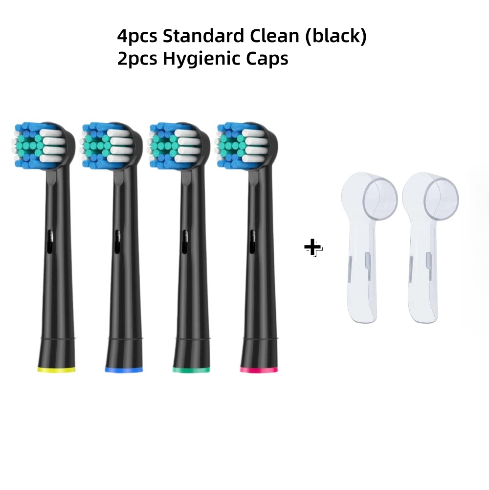 Compatibel met Oral B elektrische tandenborstel vervangende opzetborstels, precisie schone opzetborstel navullingen geschikt voor Oral B Pro: WHITE