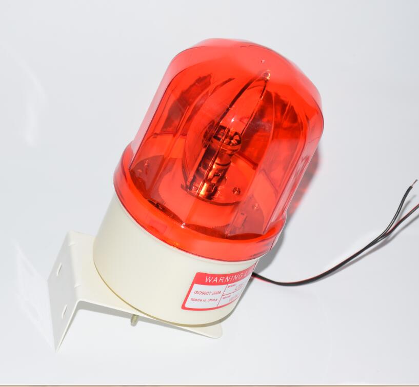 Lpsecurity  ip44 vandtæt udendørs roterende led blinkende lampe lys til portåbner motor barriereport (ingen lyd, beslag valgfri): 24 vdc rød y beslag