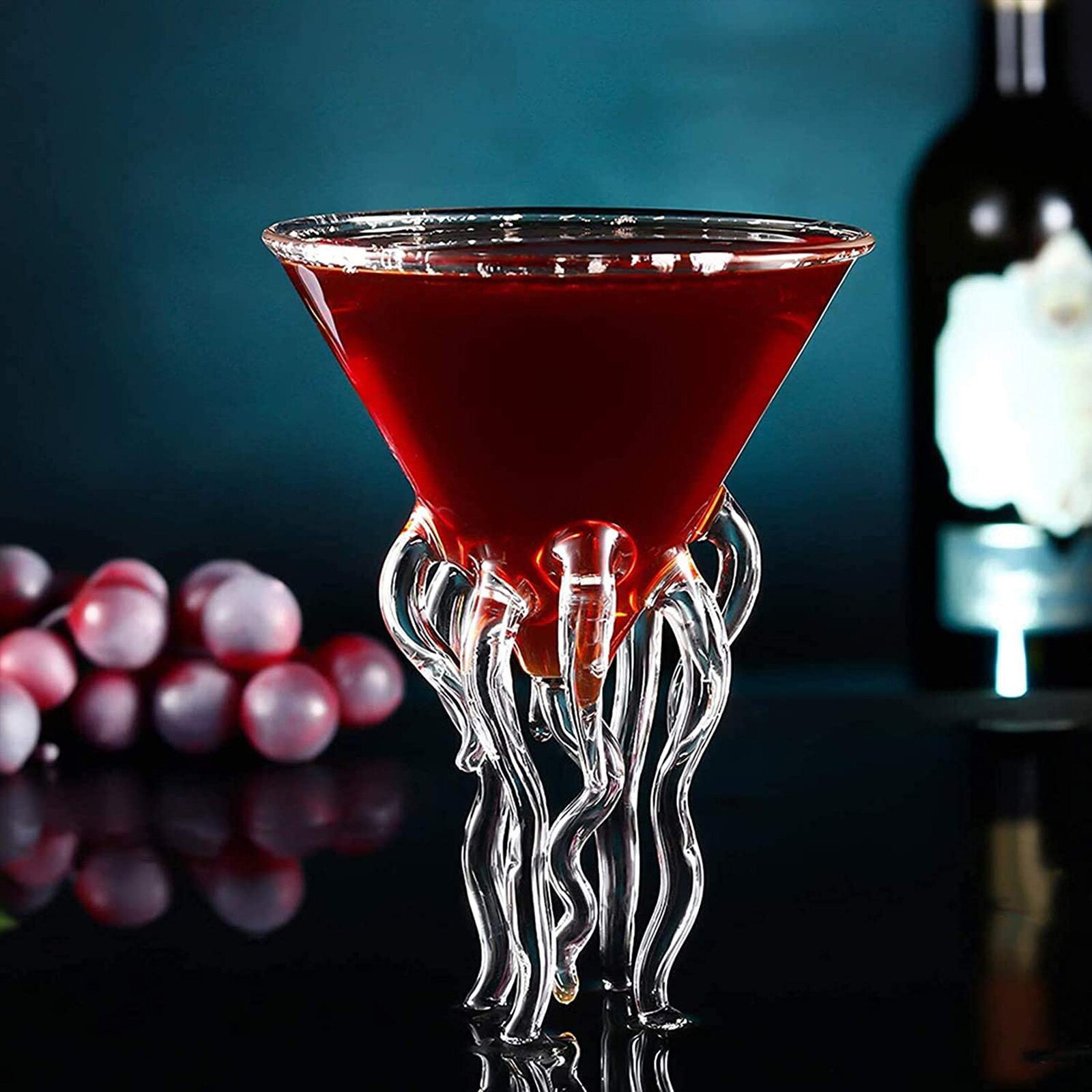 -Octopus Cocktail Glas Transparant Kwallen Whiskey Glas Sap Wijn Champagne Creatieve Glas Bar En Bar Levert Cups