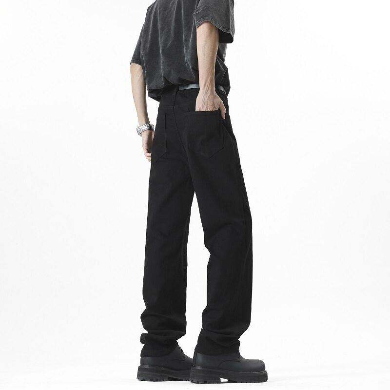 Plusstorlekar herr slim fit vintagejeans s-xxxxxl klassiska retro renfärgade skinny denimbyxor för vardagsbruk denimbyxor 5xl