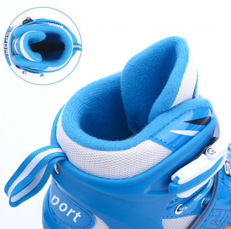 Patines ajustables de 4 ruedas para niños y niñas, patines en línea de PVC para principiantes, de Año ,