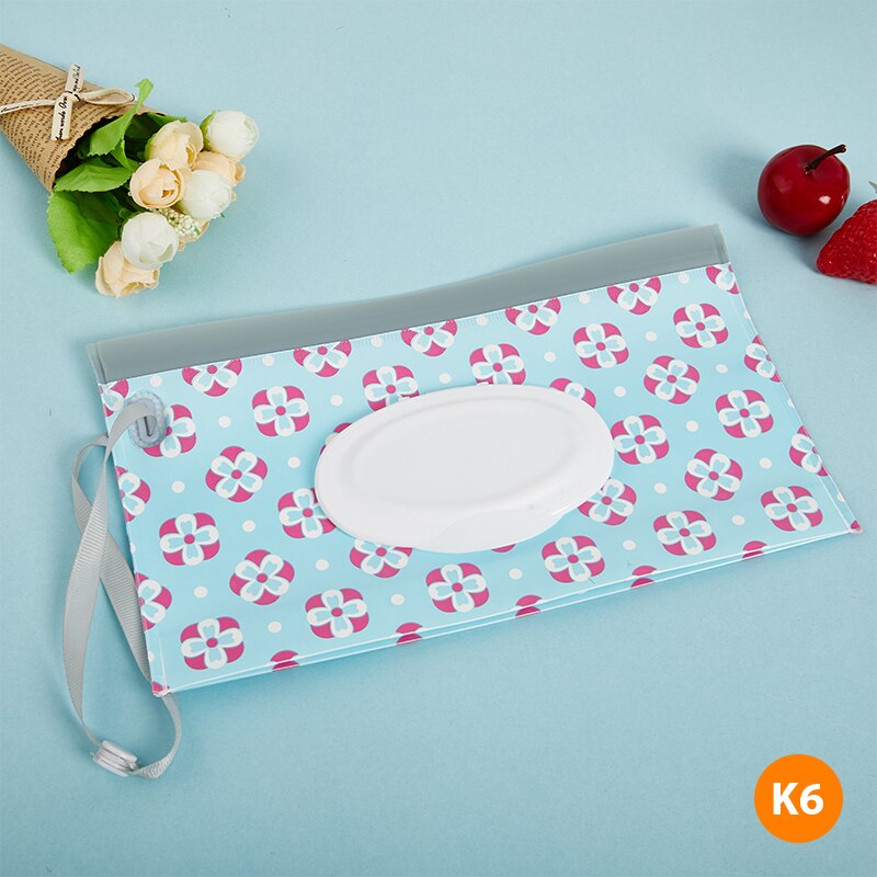 Eva Baby Nat Vegen Pouch Snap-Band Navulbare Natte Doekjes Tas Veeg Houder Case Outdoor Draagbare Herbruikbare Nuttig Tissue doos: K6