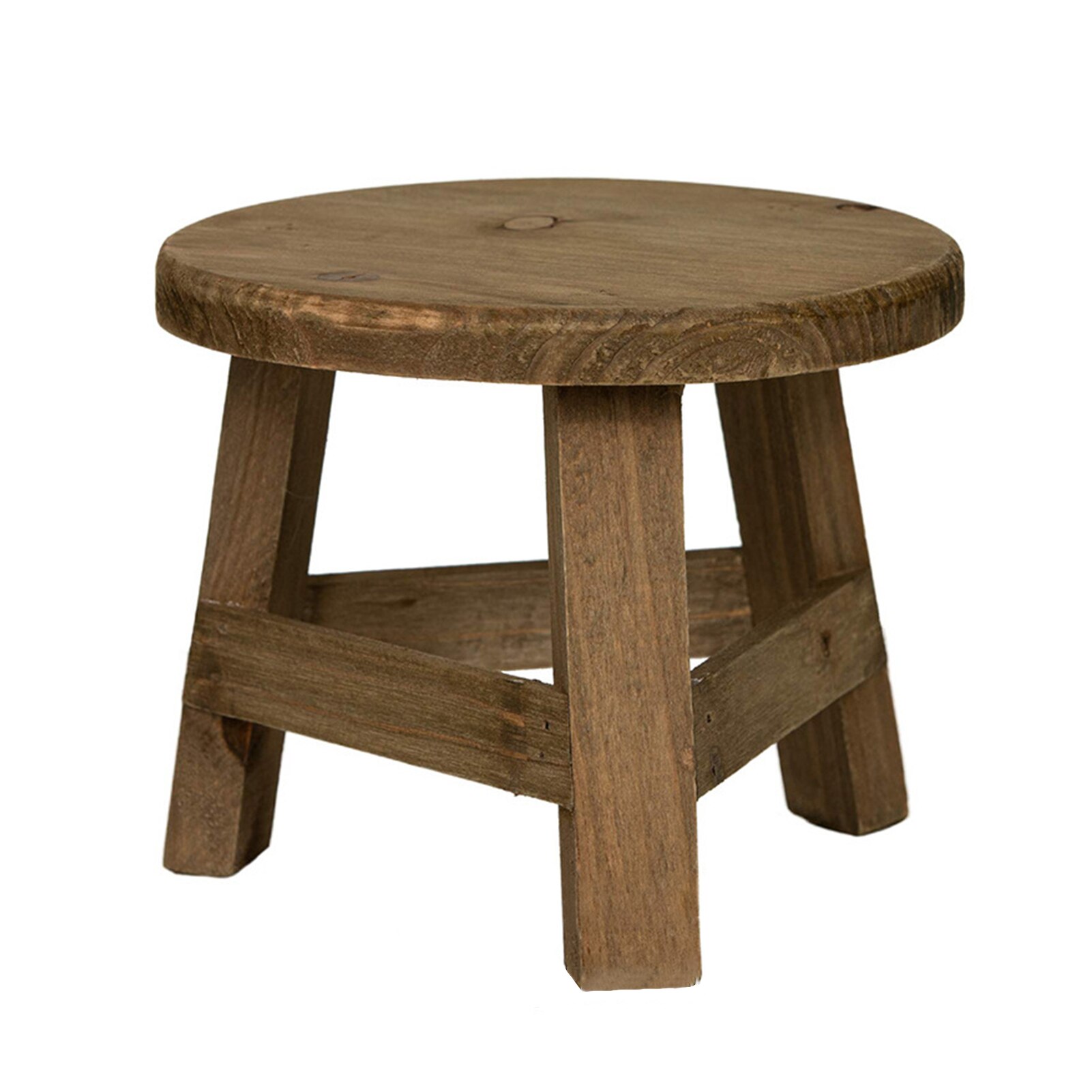 Tabouret haut en bois pour plantes, support de plateau multifonctionnel, décorations de Pot de fleur, Sculpture, ornement de jardin