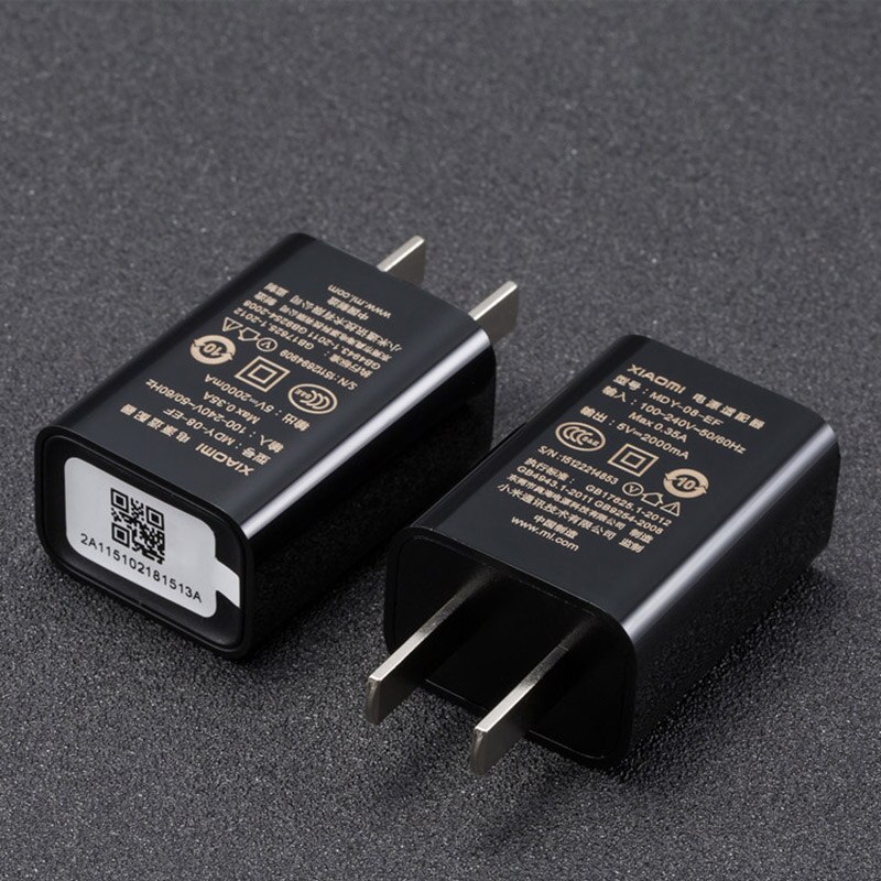Xiaomi Charger 5V2A US Plug Power Adapter Micro USB Data Cable for Xiaomi Mi 2 3 4 4s Redmi 5 plus 4 5A 6 4X Note 5 5A 4 4X 4A 3