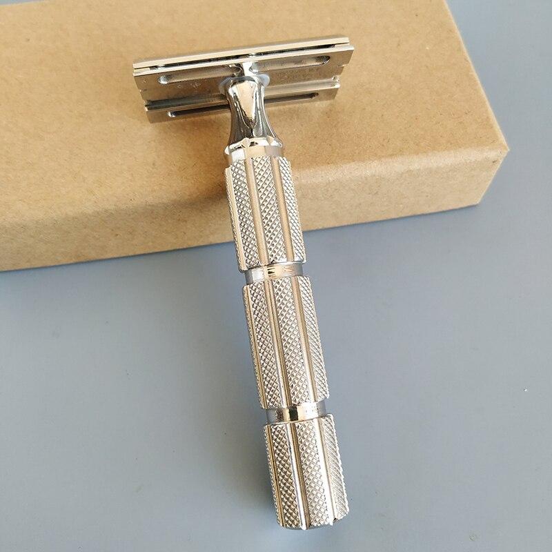 Dscosmetic S9 parallel head 316L stainless steel double edge safety razor: S9  Destroyer