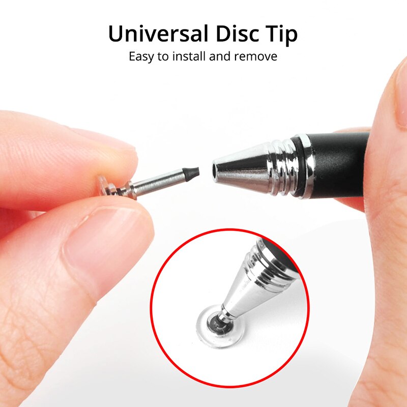 Bolígrafo Stylus Universal 2 in1 para Ipad lápices de Tablet dibujo lápiz táctil capacitiva pantalla pluma Stilus Smart Pen para la PC del teléfono móvil