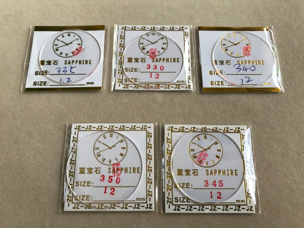 2x flade 1.2mm 33 ~ 37.5mm flade ur safirglas