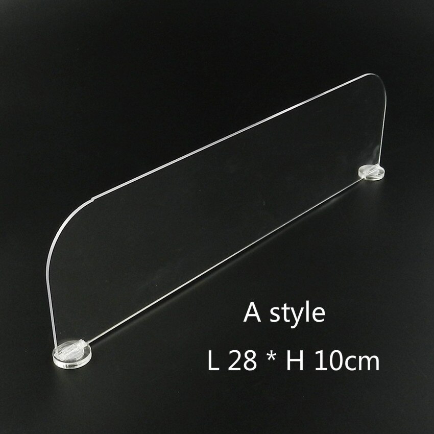 Magnetic Acrylic Commodities Separator Divider Merchandise Guard Strip Supermarket Display Rack: 1